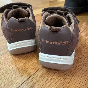 Stride Rite Brown and Tan Kids Sneakers